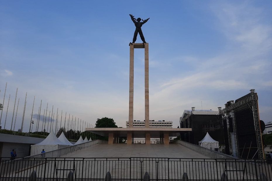 Patung pemuda Jakarta. LEBIHDALAM/Rendy A. Diningrat