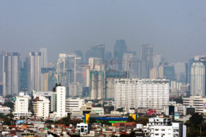 Gedung-gedung pencakar langit, Jakarta. MUKTI Mulyana
